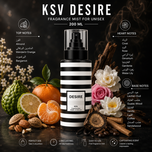 Fragrance mist bottle for unisex with black pump and bold black-and-white stripes, 200 ml