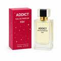 Women’s eau de parfum bottle with red box and gold-trim cap, 80 ml
