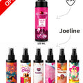 Love Me More spray bundle, 6 assorted scents; 125 ml and 100 ml bottles
