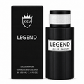 Men's Legend eau de parfum 100 ml bottle with matching box, black and white.