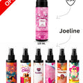 Miss fragrance spray bundle with one 125 mL bottle and six 100 mL bottles