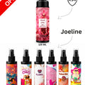 Pomegranate musk body mist bundle with six spray bottles, including a 125 ml bottle
