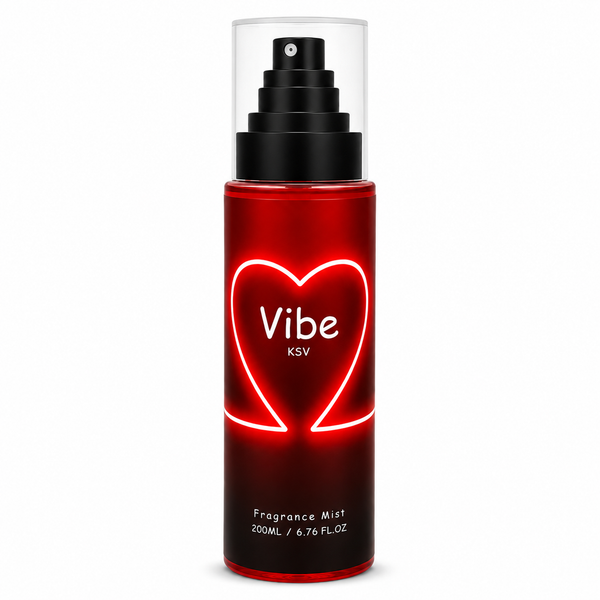 KSV Vibe fragrance mist for women 200ml - red bottle