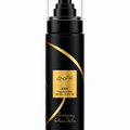 Ksv Alami fragrance mist bottle, black with gold swirl graphic, 125 mL